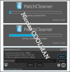 PatchCleaner patchcleaner optimiseur nicolas coolman 01