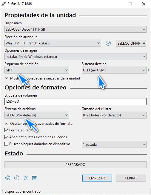 Imagen ISO Windows 11 Pro Crear medio USB bootable para instalar Windows 11